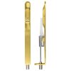 Zoo Hardware Lever action flush bolt - 20 x 200mm - radius - Brass
