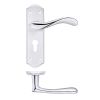Zoo Hardware Project Asti lever on euro backplate - Satin