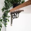Edwardian Scroll Shelf Bracket Matt Antique (Sold in Pairs)