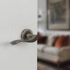 Old English Warwick Door Handle Pack (3 Lever Lock Set - 3" CE Sashlock, 4" Fire Rated Hinges x3) - Matt Gun Metal