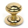 Aged Brass Round Centre Door Knob