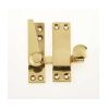 Jedo Heavy Quadrant Sash Fasteners 70x20mm Polished Brass - By Frelan Hardware - JV4200PB