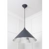 Smooth Nickel Hockley Pendant in Slate