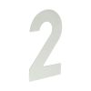 150mm Numerals SSS Finish 150mm Satin Stainless Steel No. 2 - By Frelan Hardware - JNSS-2