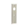 Burlington II Lever Plate Choices Lock Satin Nickel - By Frelan Hardware - BUR451SN