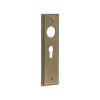 Burlington II Lever Plate Choices Euro Antique Brass - By Frelan Hardware - BUR454AB