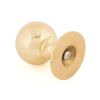Polished Brass Ball Cabinet Knob 39mm