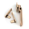 Polished Bronze Night-Vent Locking Art Deco Fastener