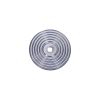 Reeded Round Backplate for Cupboard Knobs Satin Chrome