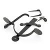 Black Medium Bean Thumblatch - XL