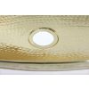 Hammered Brass Oval Sink