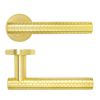 Zoo Hardware Favo Lever On Round Rose - Satin Brass
