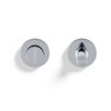 Valli Turn & Release Screw-on Round Rosette - Polished Chrome PVD