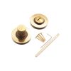 Linear Knurlmond Thumb Turn & Release Aged Brass