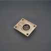 Ring Pull Square Flush Antique Brass