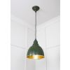 Hammered Brass Brindley Pendant in Heath
