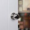 Old English Harrogate Door Knob Pack (Lock Set - Horizontal Sashlock, 4" Slim Knuckle Hinges x2) - Polished Chrome