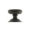 Old English Lincoln Solid Brass Victorian Knob 38mm on Concealed Fix - Urban Dark Bronze