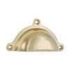 Cottage Cup Pull Polished Brass