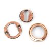 Polished Bronze Round Euro Escutcheon (Art Deco)