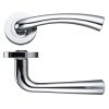 Zoo Hardware Florence lever on round rose - Polished Chrome