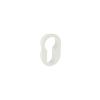 Forme Concealed Rose Euro Escutcheons Round - White (Pair)