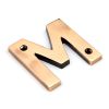 Polished Bronze Letter M