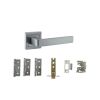 Atlantic Montana Door Pack Bundle (2.5" Latch, 3"x2" Hingesx3) - Satin Chrome
