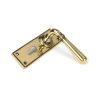 Aged Brass Newbury Lever Euro Lock Set