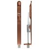 Zoo Hardware Lever action flush bolt - 20 x 200mm - radius - Bronze