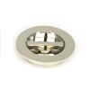 Polished Nickel 75mm Plain Round Pull - Privacy Set