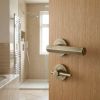 Complete Hex Door Handle Pack - Heavy Duty Tubular Bathroom (Plain Thumb Turn) - Antique Brass - 64mm / 3-inch Hinges - JE-C30B2-AB