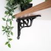 Edwardian Scroll Shelf Bracket Black (Sold in Pairs)