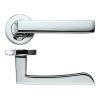 Zoo Hardware Mensa lever on round rose - Polished Chrome