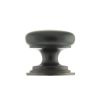 Old English Lincoln Solid Brass Victorian Knob 38mm on Concealed Fix - Antique Copper