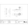 Black Beehive Sash Hook Fastener