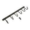 Iron coat hook Twisted 6 leg - Pewter