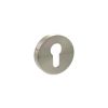 Senza Pari Euro Escutcheons on Round Rose - Satin Nickel (Pair)
