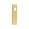 Burlington II Lever Plate Choices Latch Satin Brass - By Frelan Hardware - BUR450SB