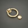 Ring Door Knocker 110mm Polished Brass