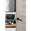 STATUS Colorado Lever Door Handle on Round Rose - Urban Dark Bronze