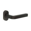 CR-104 Dark Bronze Multi Point Oval Rose Door Handle - By Frelan Hardware - CR-104C4DB