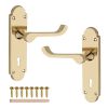 Oakley Lever on Backplate Lock Polished Brass