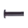 Zoo Hardware Door stop - cylinder - 70mm projection with rose - Etna Bronze