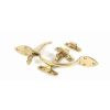 Polished Brass Cast Suffolk Latch Set