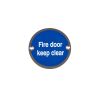 Stainless Steel Fire Door Keep Clear 75mm Polished Stainless Steel - By Frelan Hardware - JS108PSS