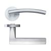 Zoo Hardware Amalfi lever on round rose - Satin Chrome