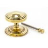 Aged Brass Art Deco Centre Door Knob