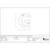 Antique Pewter Letter G