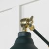 Smooth Brass Brindley Wall Light in Dingle